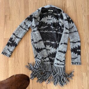Open front cardigan